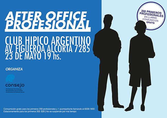 After Office Profesional - 16/04 - 19 hs. Club Hípico Argentino